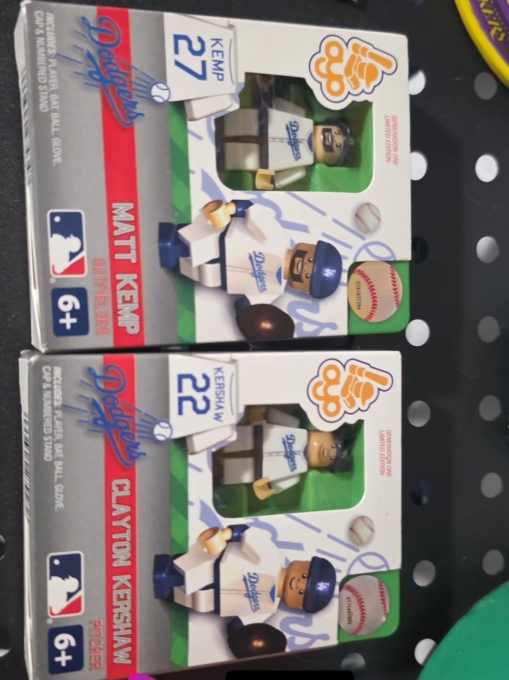 Matt Kemp and Clayton Kershaw Dodgers OYO sports minifigures